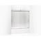 Kohler Levity(R) Sliding Bath Door, 59-3/4" H X 56-5/8 - 59-5/8" W, With 1/4" Thick Crystal Clear Glass And Blade Handles 706002-L-MX - alternate 1